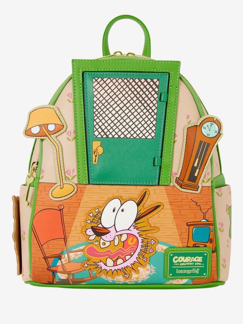 New Loungefly Courage the Cowardly Dog
Lenticular Door Mini Backpack